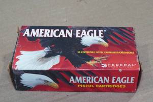 lot 89 image: 50 Federal American Eagle 9mm Luger 115 Gr FMJ Ammo