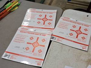 lot 16 image: Lot of (3) Champion Redfield Precision Sight-In Targets 10-pack
