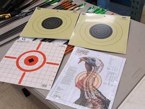 lot 20 image: (2) 12-pack 12x12 Targets, (1) 10-pack 12x12 Targets, (1) 12-pack 11x14 Targets