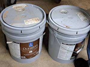 lot 236 image: Lot of (2) Sherwin Williams Duration Home 4-gallon Interior Acrylic Latex