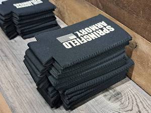 lot 257 image: Lot of (12) Springfield Armory logo Tall Boy Can Coozies