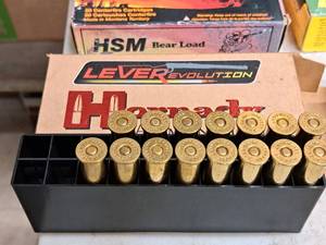 lot 106 image: Lot of (1 Box) Hornady Leverevolution 45-70 GOVT 325gr FTX Revolver Cartridges 15-count ( 15 total items )