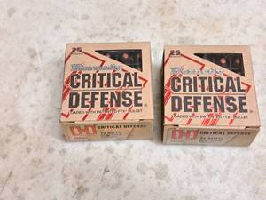 lot 123 image: Lot of (2 Boxes) Hornady Critical Defense 32 AUTO 60gr FTX Brass Case Cartridges 25-count ( 50 total items )