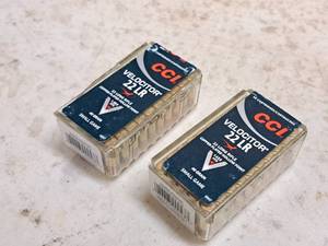 lot 140 image: Lot of (2 Boxes) CCI Velocitor Small Game 22 LR 40gr Copper Plated Hollow Point Cartridges 50-count ( 100 total items )