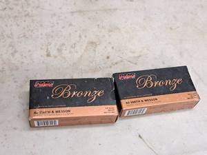 lot 165 image: Lot of (2 Boxes) PMC Bronze 40 Smith & Wesson 165gr FMJ-FP Centerfire Pistol Cartridges 50-count ( 100 total items )
