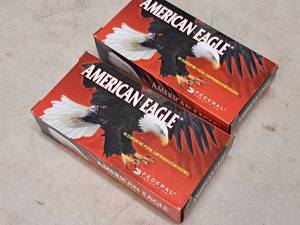 lot 198 image: Lot of (2 Boxes) Federal American Eagle 40 S&W 180gr Full Metal Jacket Centerfire Pistol Cartridges 50-count ( 100 total items )