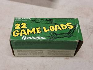 lot 201 image: Lot of (1 Box) Remington Golden Bullet Game Load 22 Long Rifle Hollow Point Rimfire Cartridges 400-count ( 400 total items )