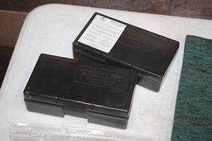 lot 318 image: Lot of (2) Frankford Arsenal Plastic Ammo Boxes for 10mm-.45ACP