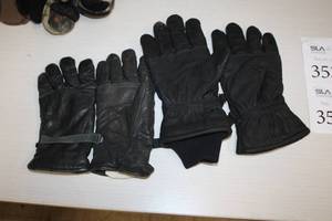 lot 355 image: Lot of (Two Pair) Leather Gloves
