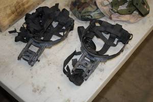 lot 361 image: Lot of (2) Military Helmet Accessories