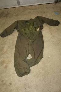 lot 364 image: Size Medium Military Fire Resistant FlyersJump SuitCoveralls