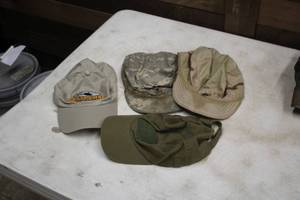 lot 369 image: Lot of (4) Assorted Military Caps
