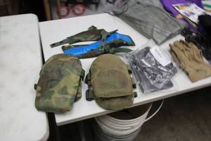 lot 375 image: Two Pair Knee Pads, Two Assorted Pad Inserts, Two Accessories