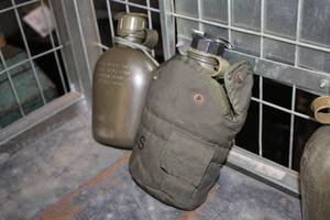 lot 377 image: Lot of (2) Military Canteens with Carry Case