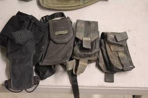 lot 398 image: Lot of (6) Military Tactical BeltsPouchesCases
