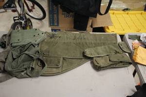 lot 399 image: Lot of (7) Assorted Military BagsBelt Accessories