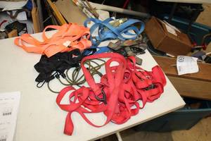 lot 421 image: Lot of (3) Ratchet Strap Sets with Extra Straps and Bungee Cords