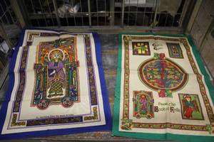 lot 426 image: Lot of (2) Celtic theme Decorative Banners