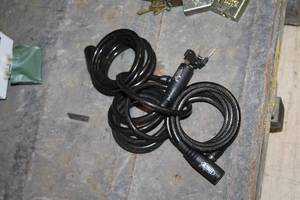 lot 431 image: Lot of (3) Cable Locks with Keys