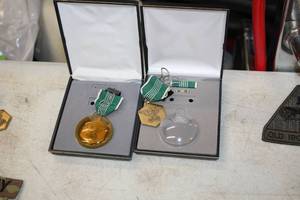 lot 458 image: Lot of (2) Military Medals with Cases