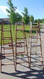 lot 28 image: 3 - Wood Step Ladders