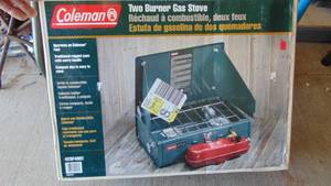 lot 38 image: Coleman Two Burner Gas Stove