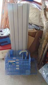 lot 97 image: Suncast Wall Basket Storage System with Wall Panels