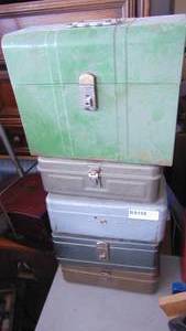 lot 114 image: 5 - Metal Boxes