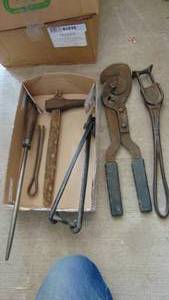 lot 123 image: Misc Old Wrenches
