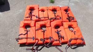 lot 130 image: Lot of 8 Life Jackets