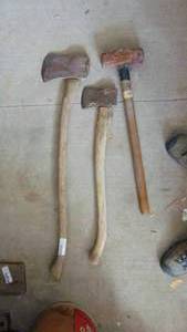 lot 150 image: Sedge Hammer and 2 Axes