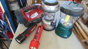 lot 167 image: Lot of Various Flashlights and Lanterns