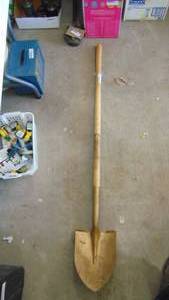 lot 209 image: Shovel from the Ground Breaking of Fort Abercombie