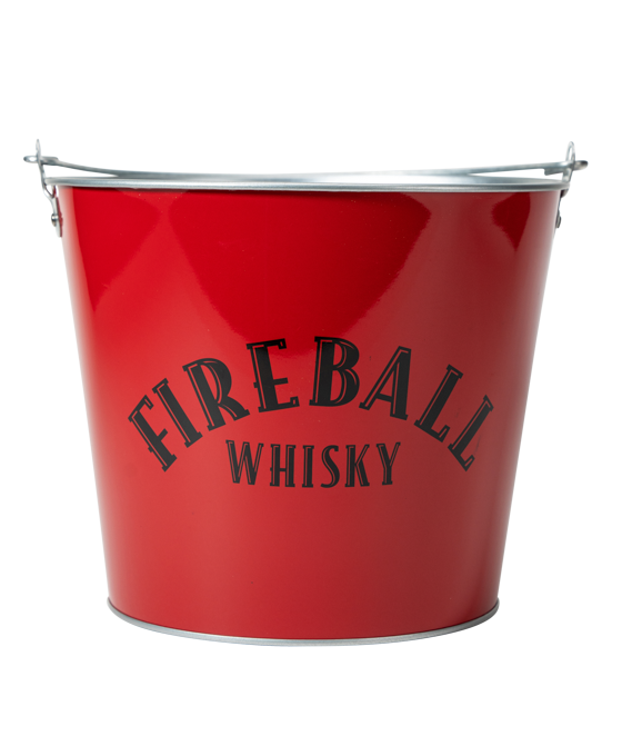 lot 175 image: Lot of Fireball Cinnamon Whisky Bar Necessities Ice Bucket, Shot glass holster