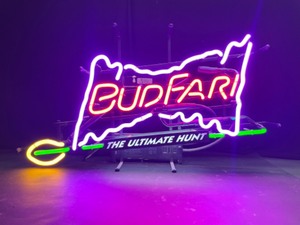 lot 22 image: BudFari, as in Safari, The Ultimate Hunt, neon