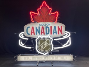 lot 26 image: Molson Canadian Official Imported Beer of the NHL, neon