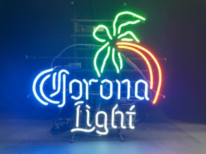lot 39 image: Corona Light palm tree, neon, NIB