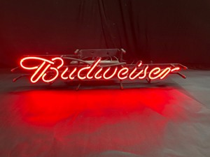 lot 48 image: Budweiser script neon
