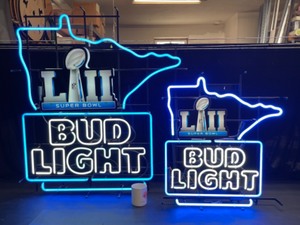 lot 66 image: Small Super Bowl LII neon