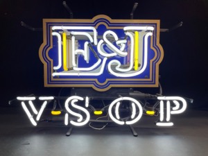 lot 76 image: E & J Brandy VSOP neon