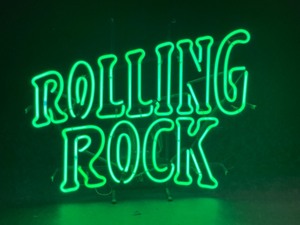 lot 83 image: Rolling Rock neon