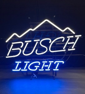 lot 96 image: Busch Light with mountains, neon