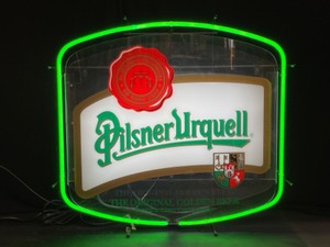 lot 31 image: Pilsner Urquell, The Original Golden Beer, neon