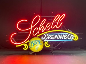 lot 35 image: Schell Brewing Co Caramel Bock neon
