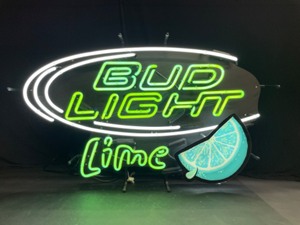 lot 37 image: Bud Light Lime, neon