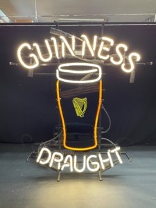 lot 90 image: Guinness Draught neon