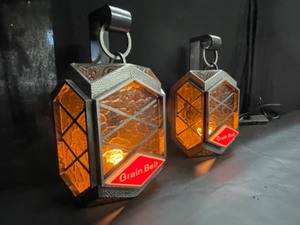 lot 93 image: Grain Belt 1973 lanterns, NIOB, set of 2, WOW