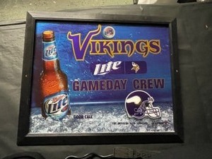 lot 140 image: Miller Lite Vikings Game Day Crew, mirror