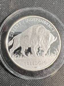 1 TROY OZ .999 FINE SILVER 2021 BUFFALO INDIAN ROUND IN AIRTITE