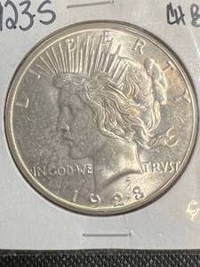 1923-S US PEACE SILVER DOLLAR BU